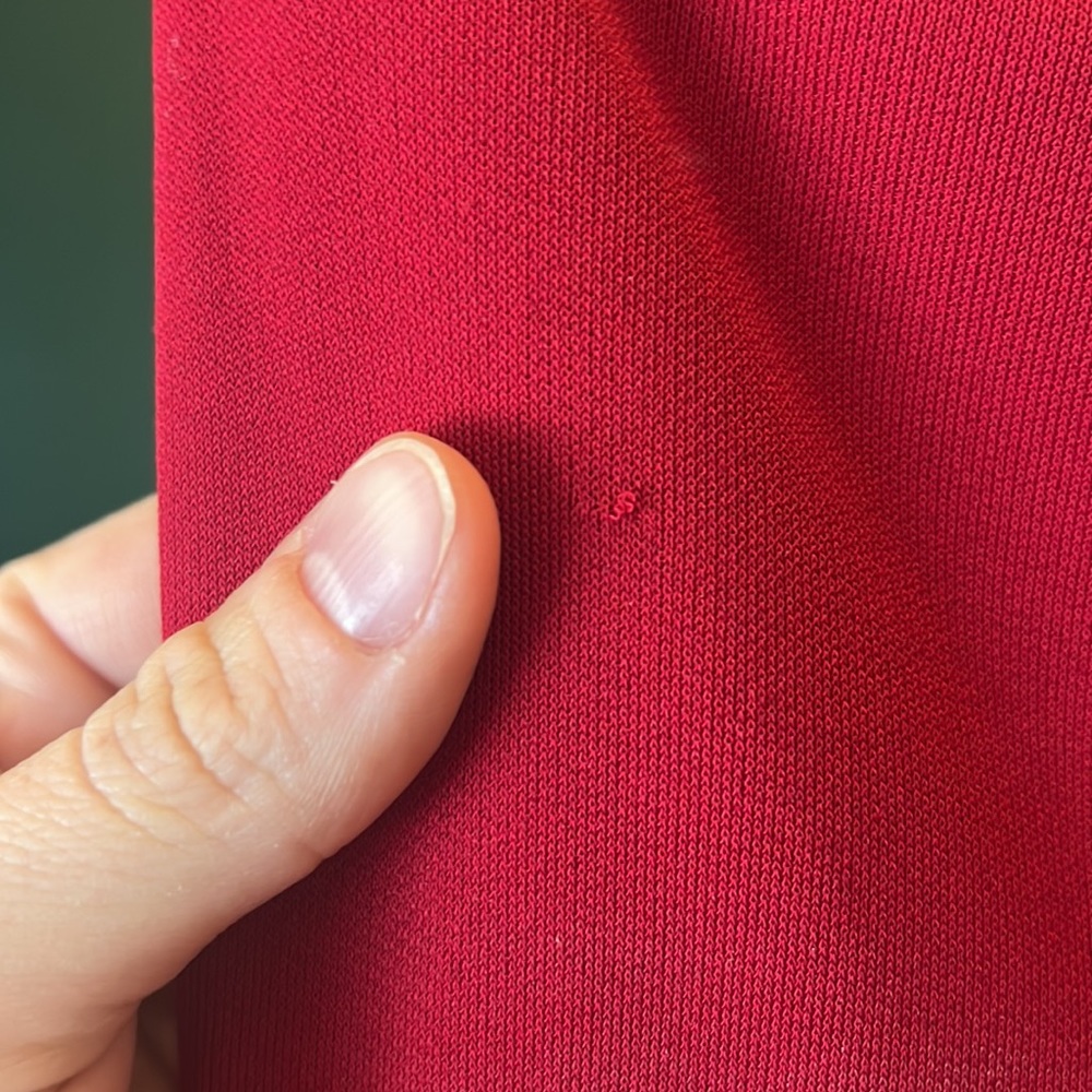 Ralph Lauren 1999 red one shoulder gown - Picture 4 of 8